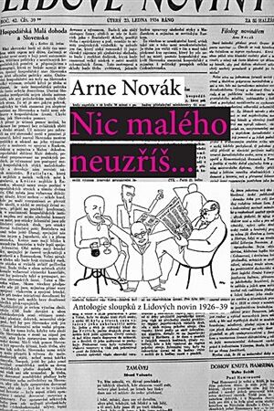 Nic malého neuzříš... Antologie sloupků z Lidových novin 1926-39