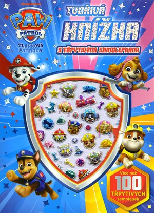 Tlapková patrola  - Tvořivá knížka s třpytivými samolepkami