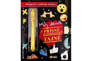 Můj tajný deník na klíček Přísně tajné (černý)