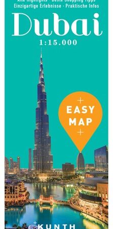 DUBAJ 1:15T-MAPA EASY MAP DUBAI