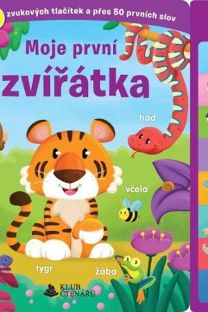 MOJE PRVNÍ ZVÍŘÁTKA - 8 ZVUKOVÝCH TLAČÍTEK A PŘES 50 P.SLOV