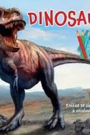DINOSAUŘI - KNÍŽKA SE SKLÁDAČKAMI A OMALOVÁNKAMI