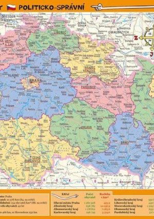 Mapa České republiky – zeměpisná a politicko-správní