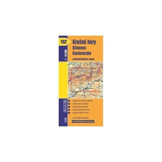 1: 70T(102)-Krušné hory, Klínovec, Karlovarsko (cykloturistická mapa)