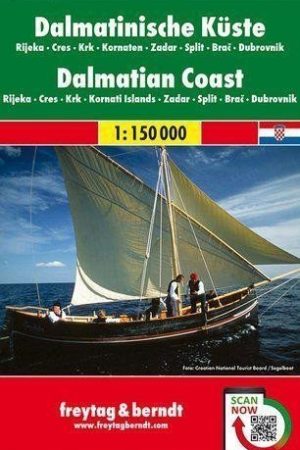 AK 7404 Dalmátské pobřeží 1:150 000 / automapa + mapa volného času