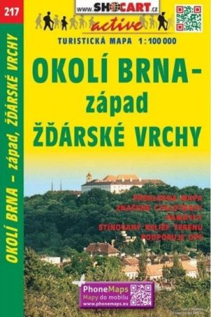 SC 217 Okolí Brna západ, Žďárské vrchy 1:100 000