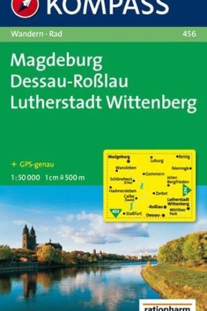 Magdeburg, Dessau-Roßlau, Lutherstadt Wittenberg 1:50 000 / turistická mapa s cyklotrasami KOMPASS 456