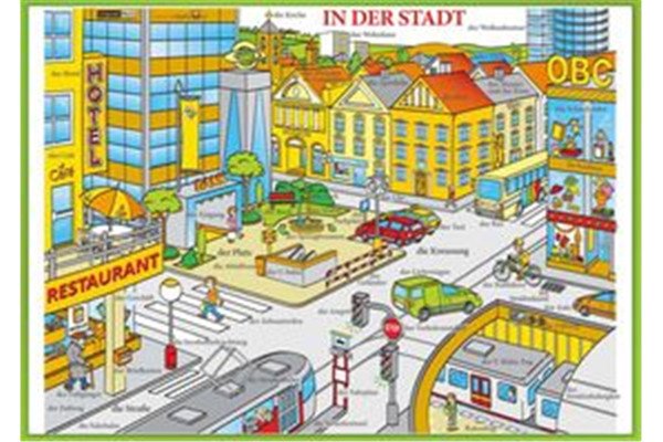 In der Stadt / Ve městě - Naučná karta