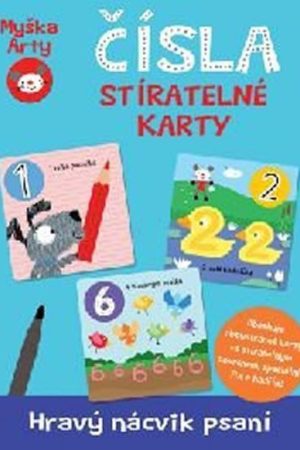 Myška Arty Čísla - stíratelné karty