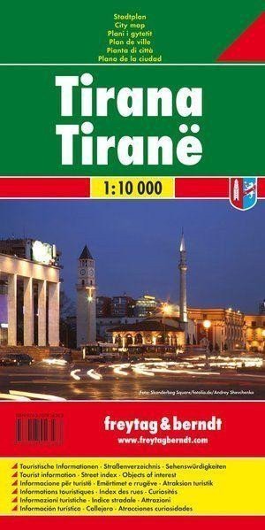 PL 144 Tirana 1:10 000 / plán města