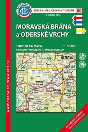 KČT 60 Moravská brána, Oderské vrchy 1:50T Turistická mapa