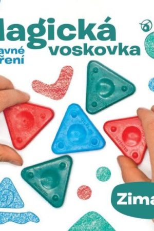 Magická voskovka sada - Zima (knížka, voskovky, výseky)