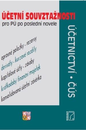 Účetní souvztažnosti pro PÚ 2022