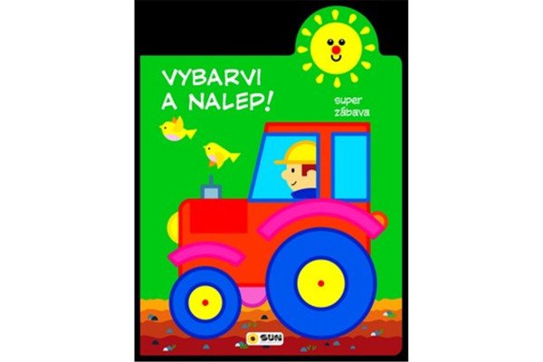 Traktor 2-3 roky: Vybarvi a nalep