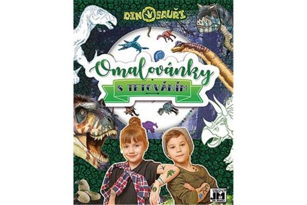 Dinosauři - Omalovánky s tetováním