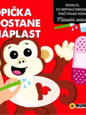 Opička dostane náplast - Malování vodou