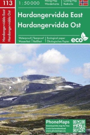 PMN 113 Hardangervidda East 1:50 000