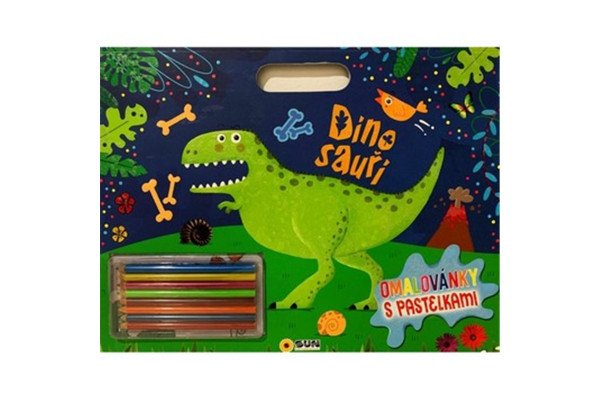 Dinosauři - Omalovánky s pastelkami