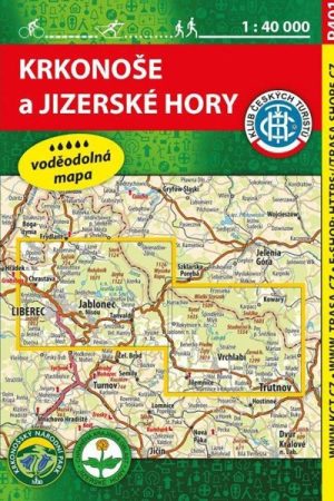 KČT 401 Krkonoše a Jizerské hory 1:40 000 / voděodolná mapa