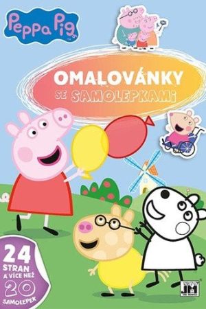 Prasátko Peppa - Omalovánky A4 se samolepkami