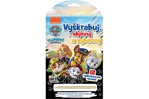 Tlapková patrola - Vyškrabuj, objevuj, vybarvuj