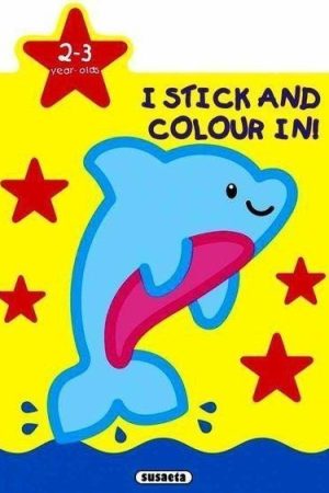 I stick and colour in! - Dolphin 2-3 ye