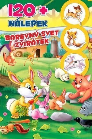 Barevný svět zvířátek 120+ nálepek