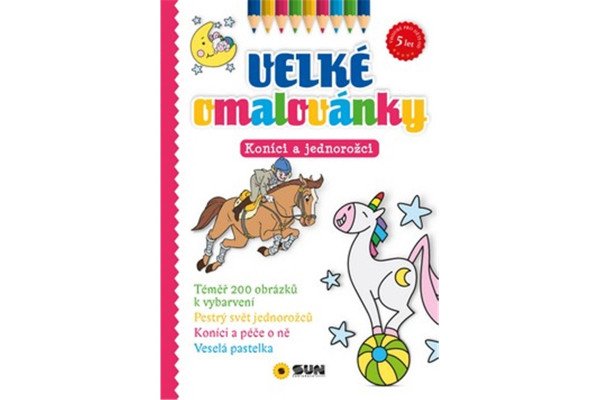Velké omalovánky Koníci a jednorožci