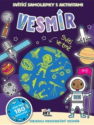 Svítící samolepky s aktivitami Vesmír