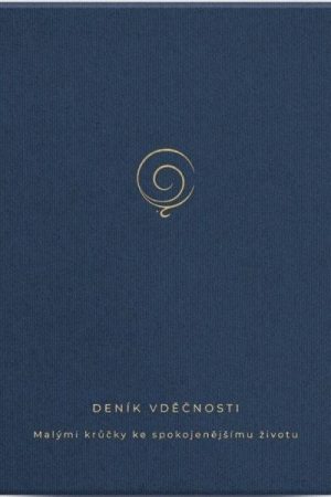 Deník vděčnosti - Malými krůčky ke spokojenějšímu životu (modrý)