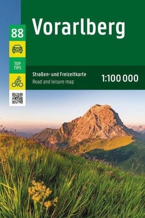 Vorarlbersko 1:100 000 / automapa + mapa volného času