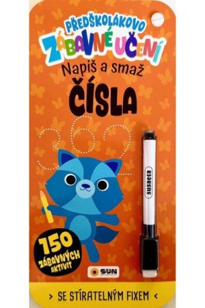 Předškolákovo zábavné učení - ČÍSLA- napiš a smaž