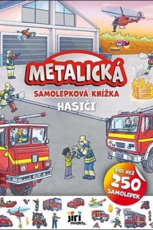 Metalická samolepková knížka Hasiči