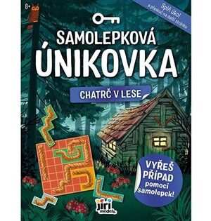 Samolepková únikovka Chatrč v lese
