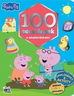 Prasátko Peppa - 100 samolepek s omalovánkami