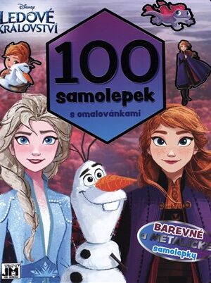 100 samolepek s omalovánkami - Ledové království