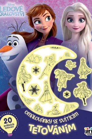 Ledové království - Omalovánky se svítícím tetováním