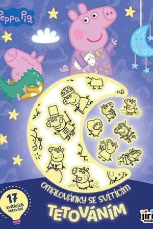 Prasátko Peppa - Omalovánky se svítícím tetováním