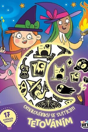 Strašidla a čarodějnice - Omalovánky se svítícím tetováním