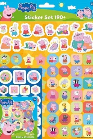 Prasátko Peppa - Samolepkový set 190+