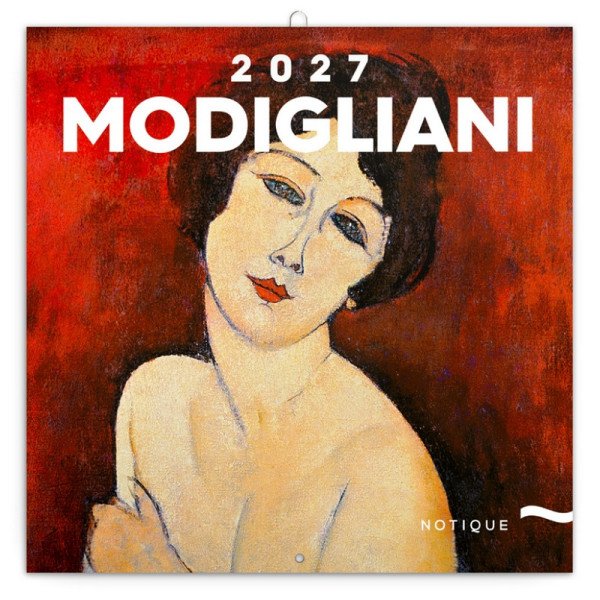 Kalendář 2027 poznámkový: Amedeo Modigliani, 30 x 30 cm