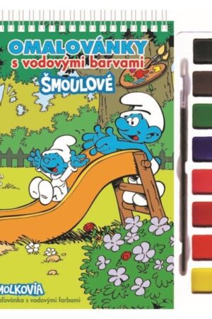 Šmoulové 2 - Omalovánky s vodovými barvami a štětcem