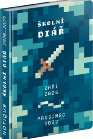 Školní diář 2026/2027 Gamer (září 2026 - prosinec 2027), 9,8 x 14,5 cm