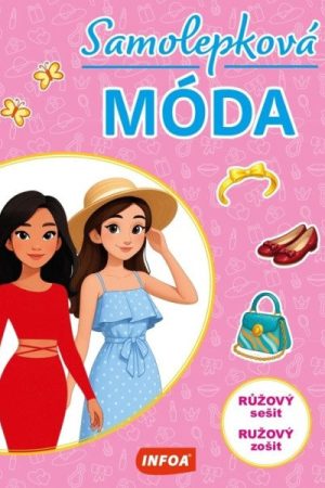 Samolepková móda - růžový sešit / ružový zošit