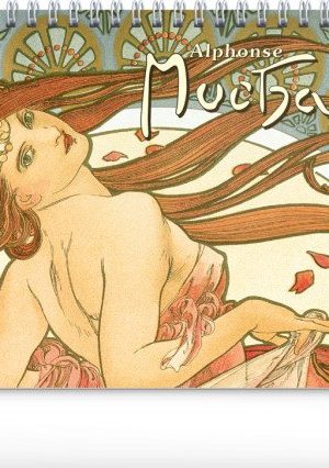 Kalendář 2027 stolní: Alfons Mucha, 23,1 x 14,5 cm