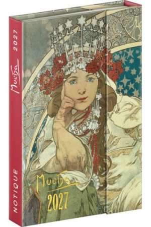 Diář 2027: Alfons Mucha - týdenní, magnetický, 11 x 16 cm