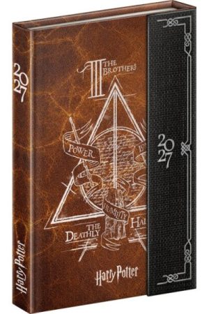 Diář 2027: Harry Potter - Relikvie smrti - týdenní, magnetický, 11 x 16 cm
