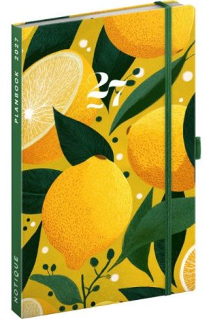 Diář/notes 2027: Planbook - Citróny, 13 x 21 cm