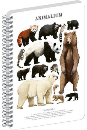 Spirálový blok Animalium - Medvědovité šelmy, čistý, A5