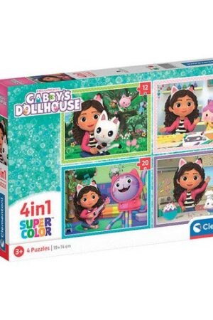 Puzzle Gábinin kouzelný domek 4v1 (12+16+20+24 dílků)